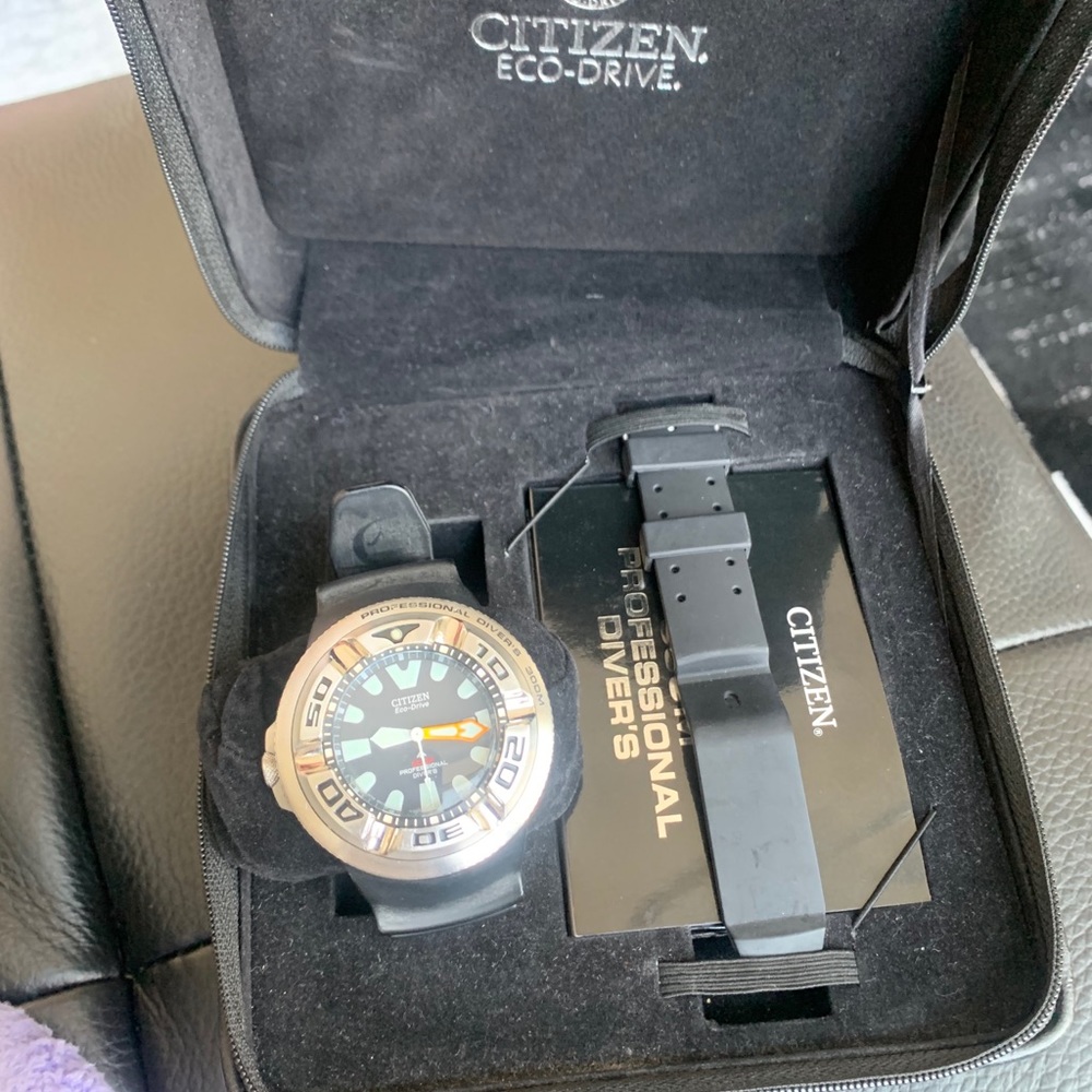 Citizen solar panel charged watch